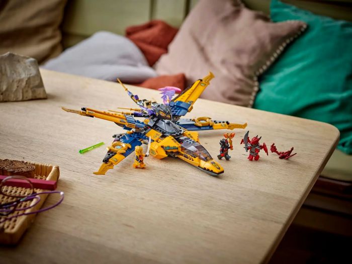 Конструктор LEGO Ninjago Суперштормовий реактивний літак Рас та Арін