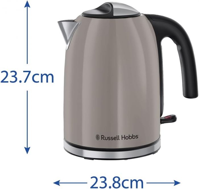 Електрочайник Russell Hobbs, 1.7л, метал, мокко