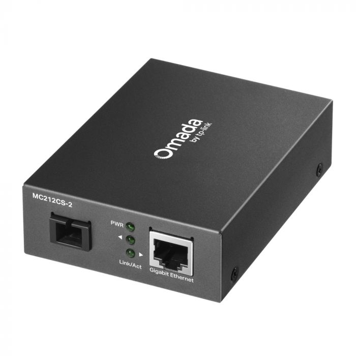 Медіаконвертер TP-LINK MC212CS-2 1GE, WDM SM, 2km, SC