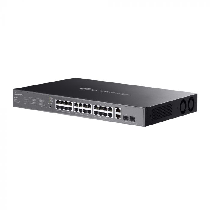 Комутатор TP-LINK ES228GMP  26xGE (24xPoE), 384Вт, 2xSFP, WebSmart