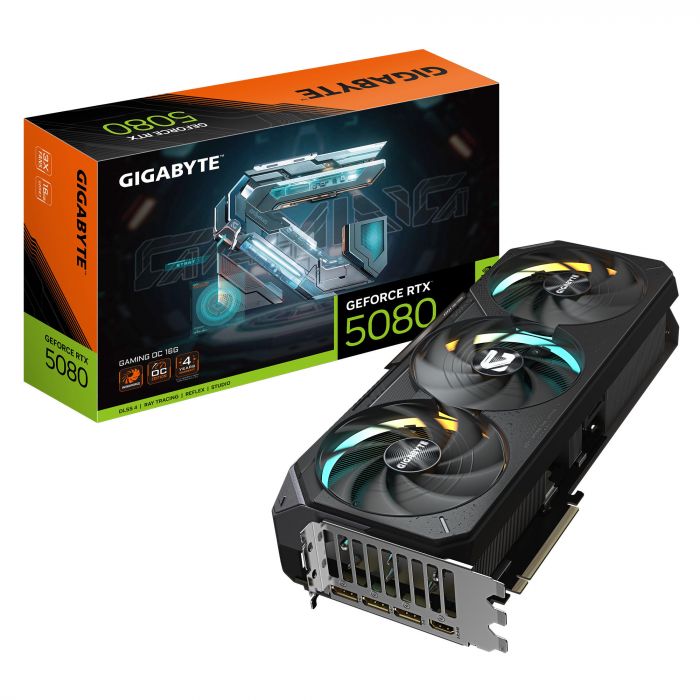 Відеокарта GIGABYTE GeForce RTX 5080 16GB GDDR7 GAMING OC
