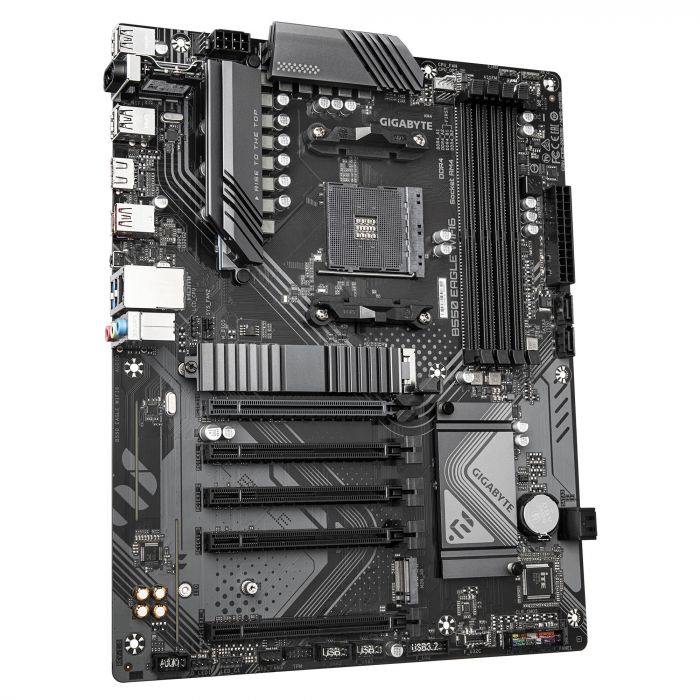 Материнська плата GIGABYTE B550 EAGLE WIFI6 sAM4 B550 4xDDR4 M.2 Wi-Fi BT HDMI ATX