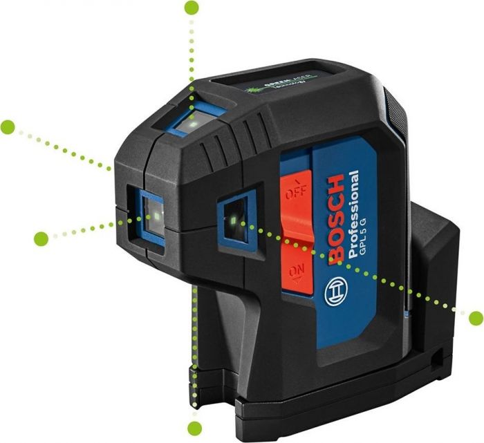 Нівелір лазерний Bosch Professional GPL 5G, до 30м, ±0.35мм/м, 2AAx1.5В, чохол, 0.35кг