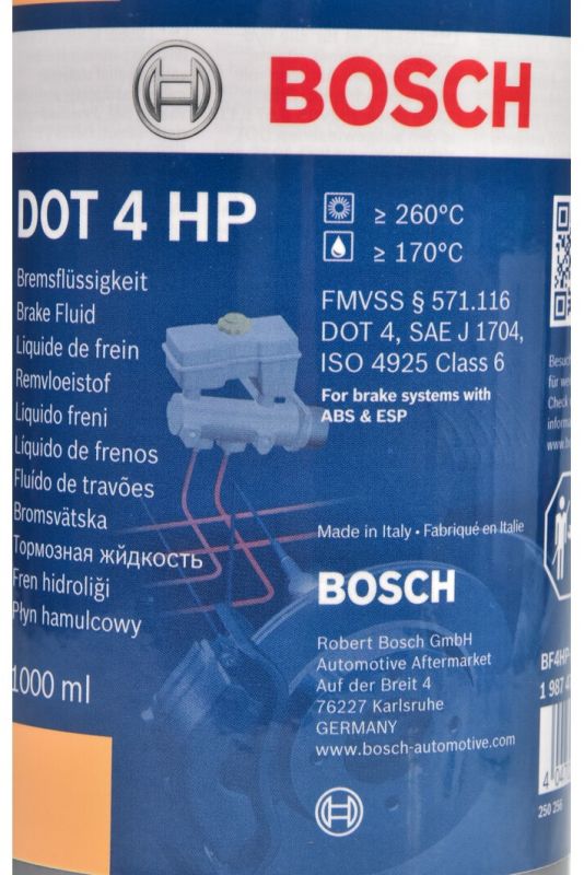 Гальмівна рідина Bosch DOT-4 HP 1л (1 987 479 113)