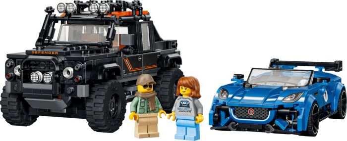 Конструктор LEGO Speed Champions Jaguar Project 7 та Land Rover Defender