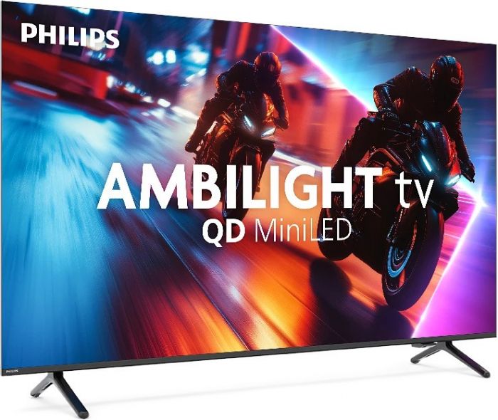 Телевізор 65" Philips MiniLED 4K 144Hz Smart Titan OS Black Ambilight