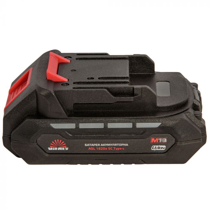 Акумулятор Vitals ASL 1820a 5С Type-c 18В 2А·год 0.38кг