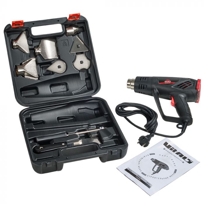 Фен будівельний Vitals Professional TF 208JSce 2000Вт 50·600°C 120-600л/год 0.86кг