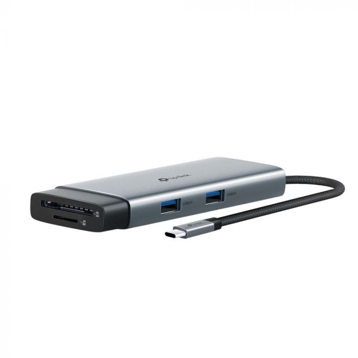 Хаб USB TP-LINK UH7020C USB-C > 2xUSB3.0/1xUSB-C/xHDMI/1xSD/1xmicroSD/1xPD 100Wh