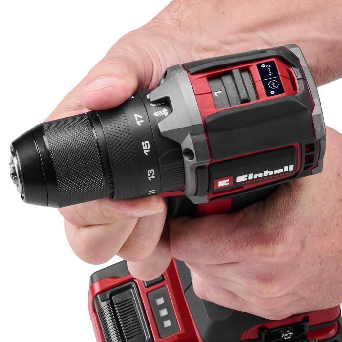 Шурупокрут-дриль ударний акумуляторний Einhell Professional TP-CD 18/50-C Li-i BL - Solo 18В 50Нм 0-500·0-2000об/хв LED 0.99кг без АКБ та ЗП