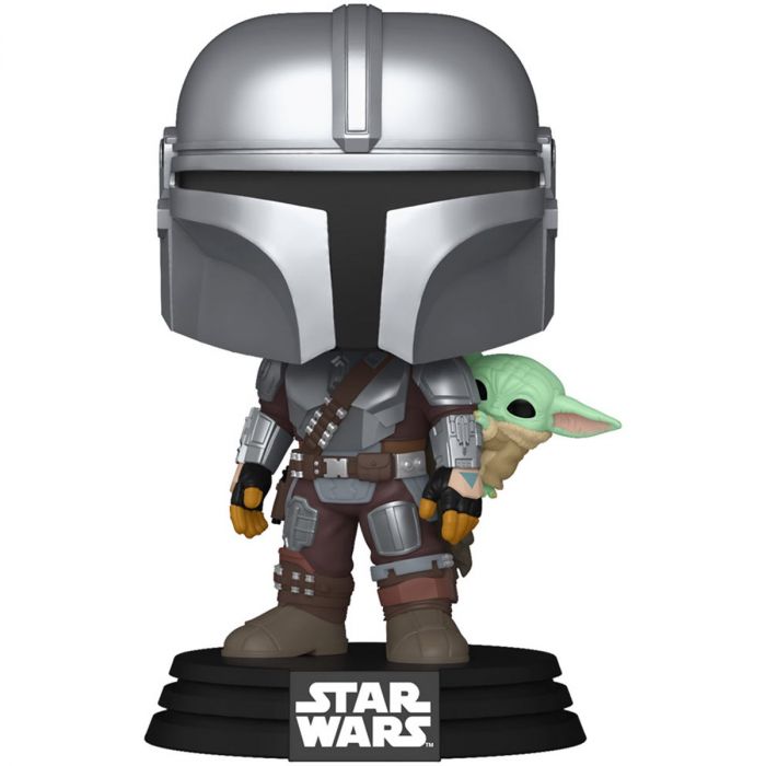 Фігурка Funko POP Star Wars: Mandalorian & Grogu - The Mandalorian w/Grogu