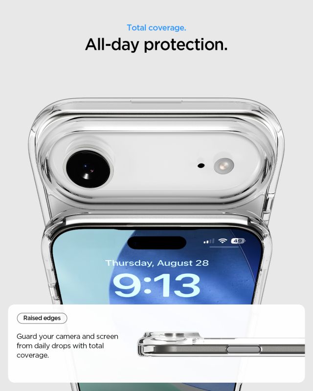 Чохол Spigen для iPhone 17 Air, Ultra Hybrid S MagFit, Clear White