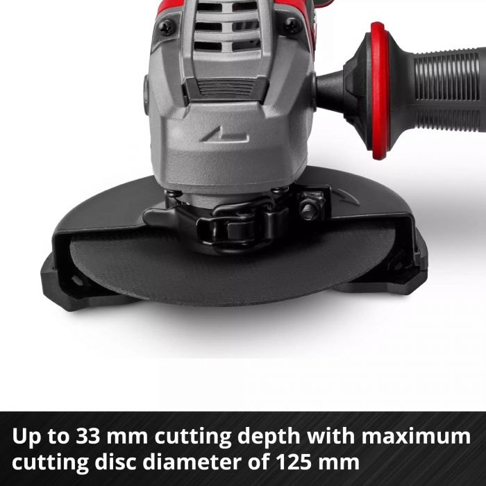 Шліфмашина кутова акумуляторна Einhell Professional TP-AG 18/125 CE Q Li - Solo 18В акб 1х4А·го 125мм 3000-10500об/хв ЗП 1.69кг