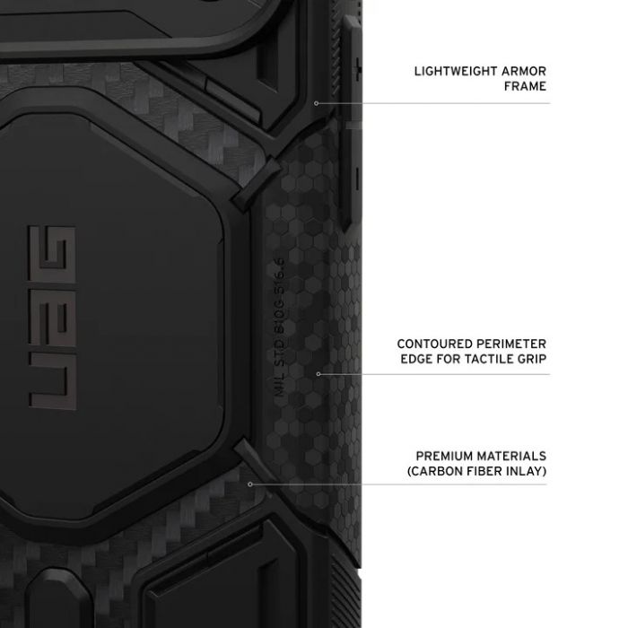 Чохол UAG для iPhone 18 Pro Max, Monarch Pro Magsafe, Carbon Fiber
