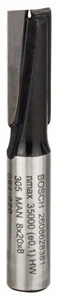 Фреза пазова Bosch Professional з двома лезами Std S8 D8 L20