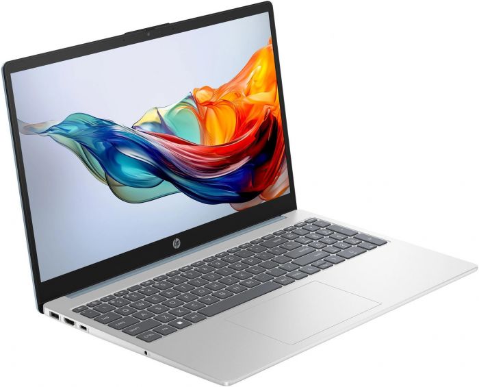 Ноутбук HP 15-fc0163ua 15.6" FHD IPS AG, AMD R5-7520U, 16GB, F512GB, UMA, DOS, сріблястий