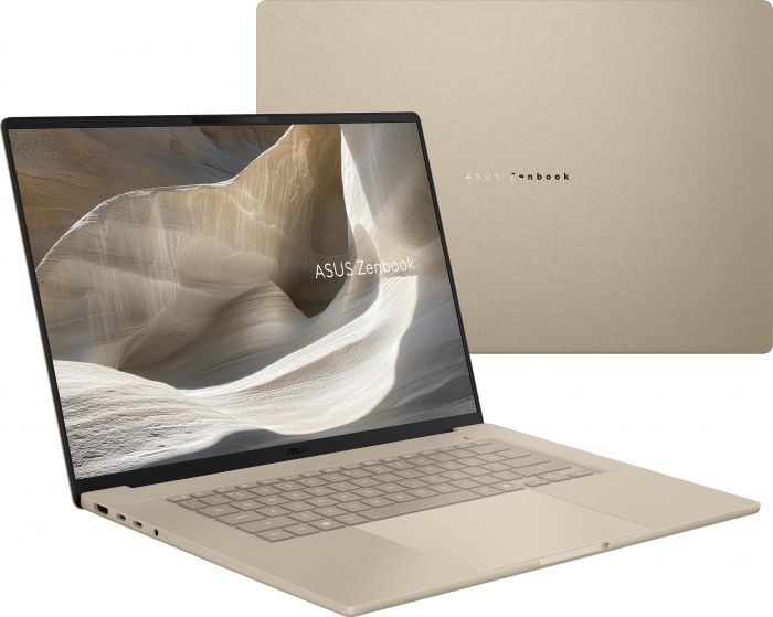 Ноутбук ASUS Zenbook A16 UX3607OA-SQ013W 16" 3K OLED, Qualcomm X2 Elite Extreme, 48GB, F1TB, UMA, Win11, Бежевий