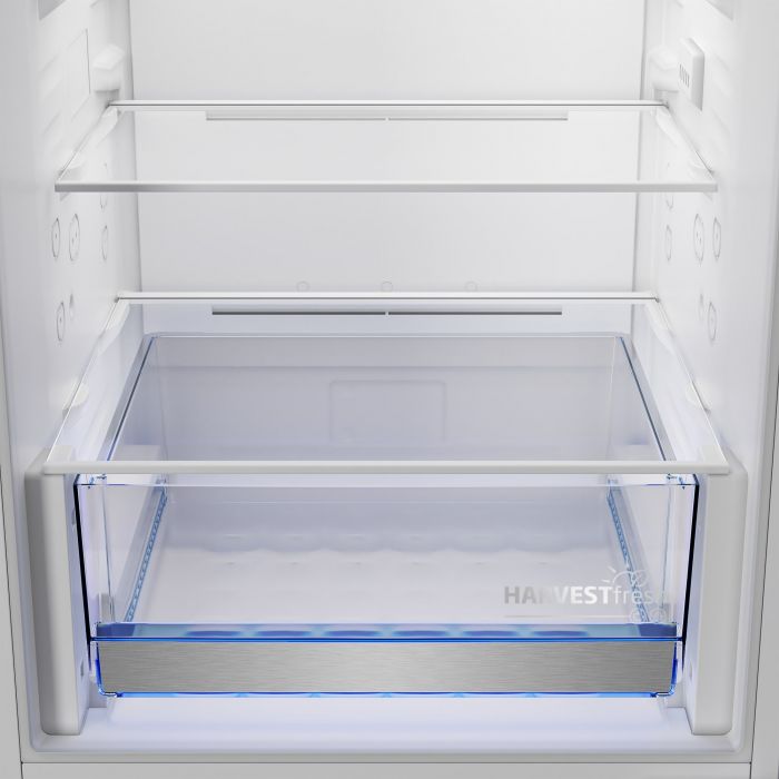 Холодильник Beko вбудований з нижн. мороз., 194x54x55, xолод.відд.-224л, мороз.відд.-76л, 2дв., D, NF, HarvestFresh, білий