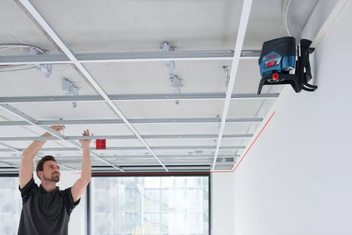Нівелір лазерний Bosch GCL2-50C+RM2 до 20м, ±0.3мм/м, 4AAx1.5В, IP54, чохол, 0.6кг