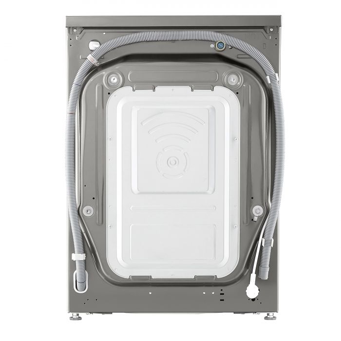 Пральна машина LG фронтальна, 9кг, 1200, A, 48см, дисплей, пара, інвертор, сріблястий