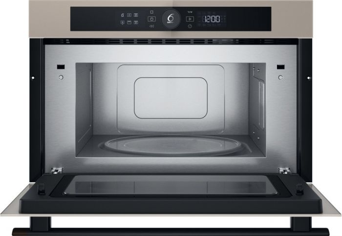Мікрохвильова піч Whirlpool вбудована, 31л, електронне упр., 1000Вт, гриль, дисплей, бежевий