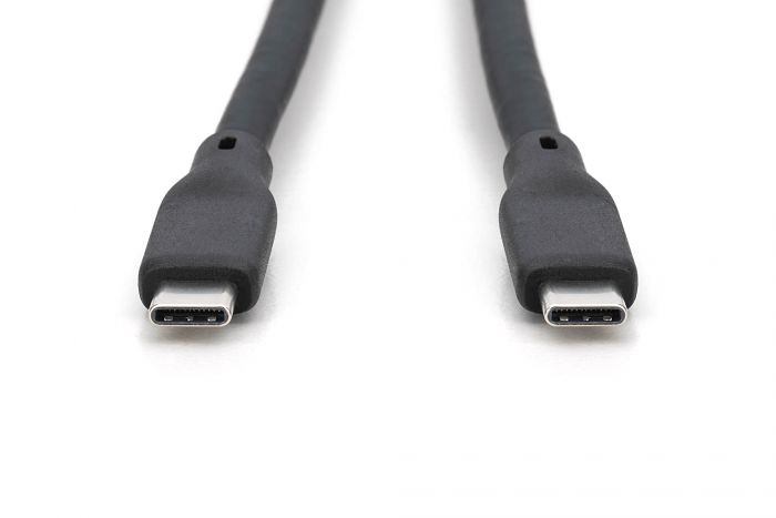 Кабель DIGITUS USB-C > USB-C заряджання/синхронізації, USB4 2.0, 80G, 240W, 16K, силіконовий, 1.5м, чорний