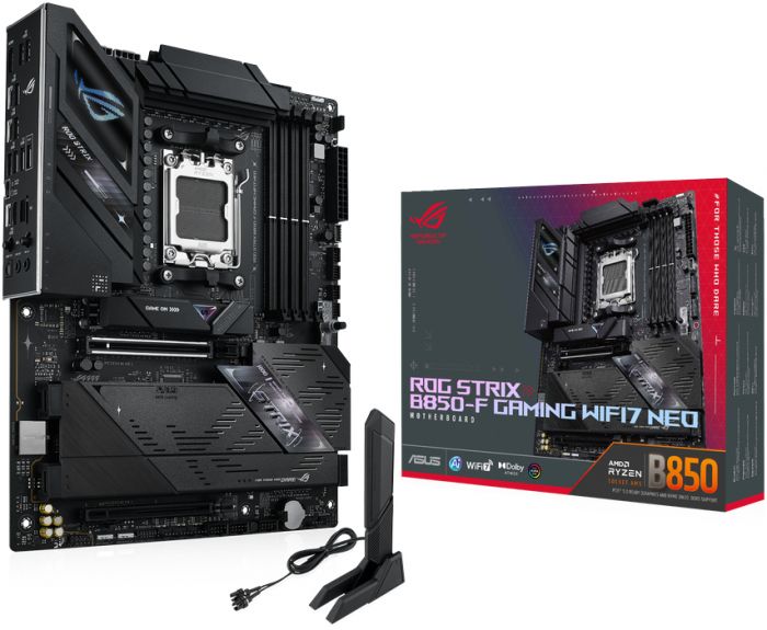Материнcька плата ASUS ROG STRIX B850-F GAMING NEO sAM5 B850 4xDDR5 M.2 HDMI DP USB ATX