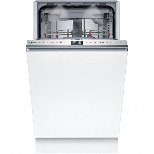 Посудомийна машина Bosch вбудована, 10компл., C, 45см, дисплей, 3й кошик, Zeolith, білий