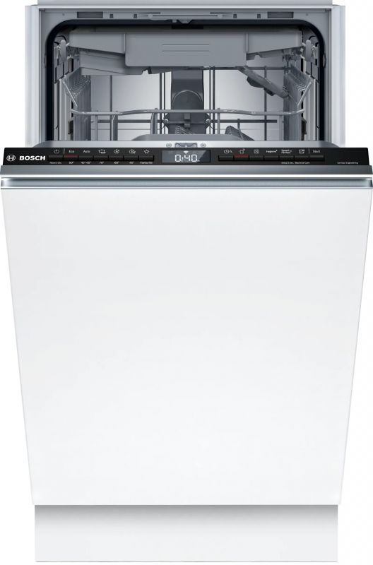 Посудомийна машина Bosch вбудована, 10компл., D, 45см, дисплей, 3й кошик, білий