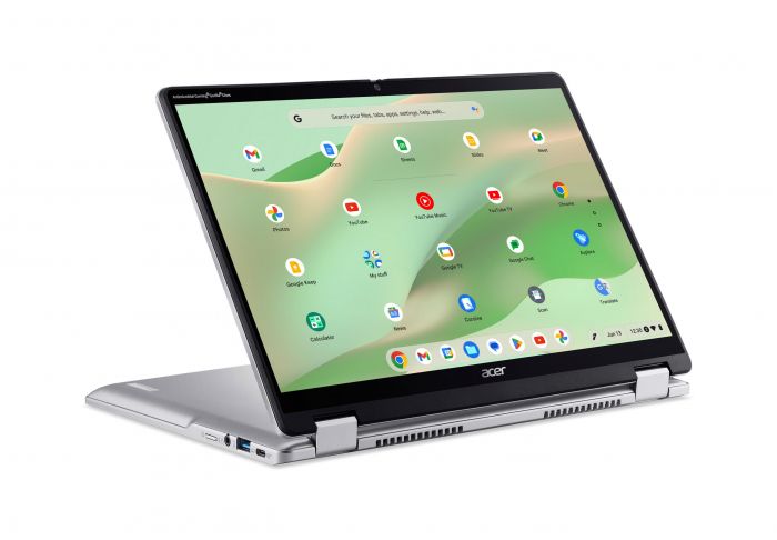 Ноутбук Acer Chromebook Spin CP314-2HN 14" WUXGA IPS Touch, Intel i3-N305, 8GB, F256GB, UMA, ChromeOS, сріблястий