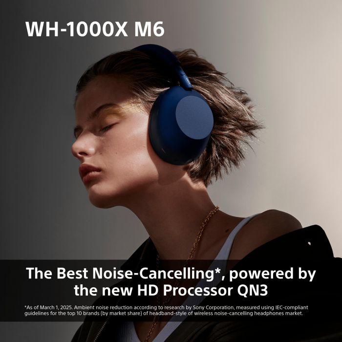 Навушники Over-ear Sony WH-1000XM6 BT 5.3, ANC, Hi-Res, AAC, LDAC, LC3, Wireless, Mic, Рожевий