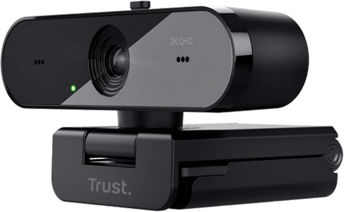 Вебкамера Trust Taxon ECO, 2K QHD, 30 fps, auto focus, OEM BOX, чорний