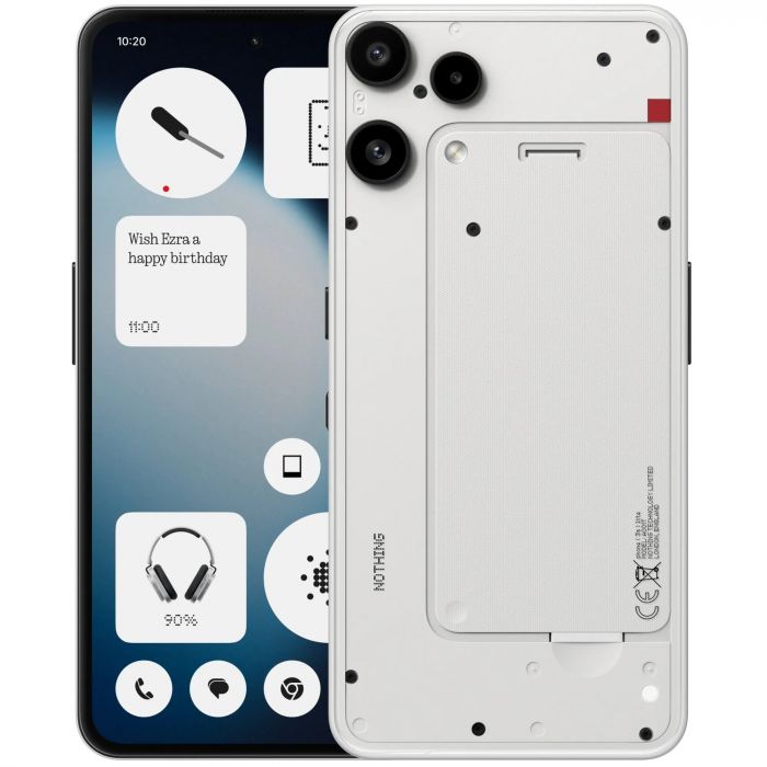 Смартфон Nothing Phone (3a) Lite 5G 6.77" 8/128ГБ, 2SIM, 5000мА•год, білий