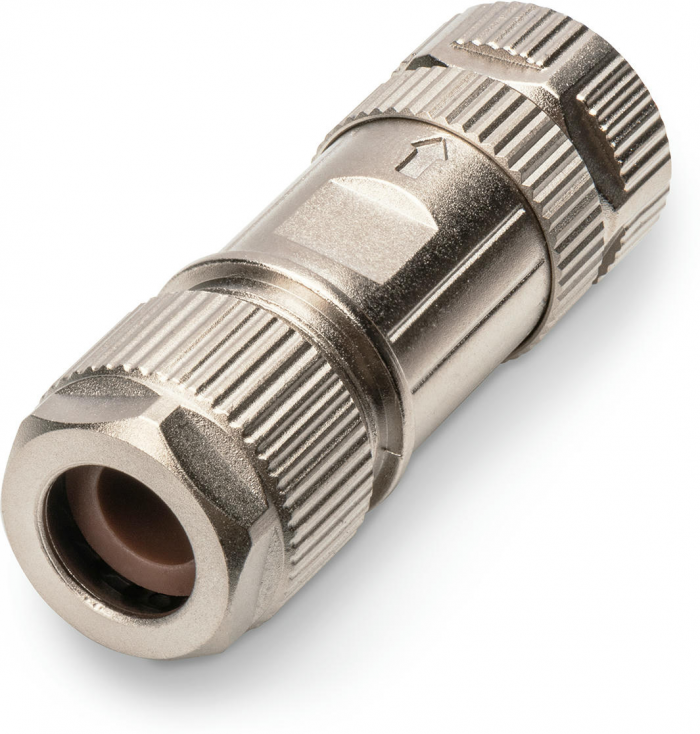 Конектор DIGITUS CАТ 6A M12 F, X-coded, STP, IP67