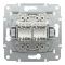 Розетка подвійна комп'ютерна RJ45 Schneider Electric, Asfora (білий, без рамки)