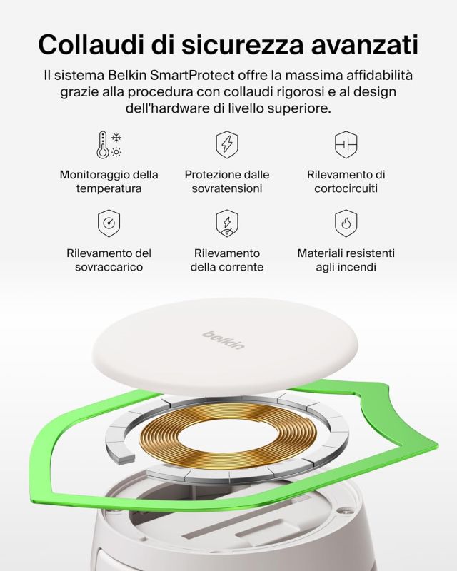 Зарядний пристрій бездротовий Belkin UltraCharge Pro 2в1 Convertible Magnetic Charging Dock 25Вт, Sand