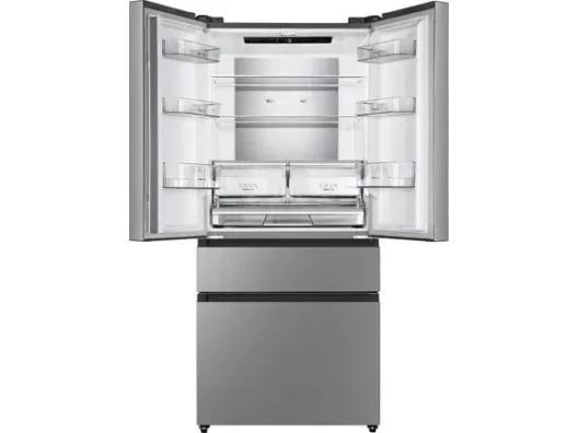 Холодильник SBS Gorenje, франц.дверцята, 182x80x71см, 2 дв., Х- 302л, М- 178л, A+, NF+,  Інвертор, Дисплей, Сірий