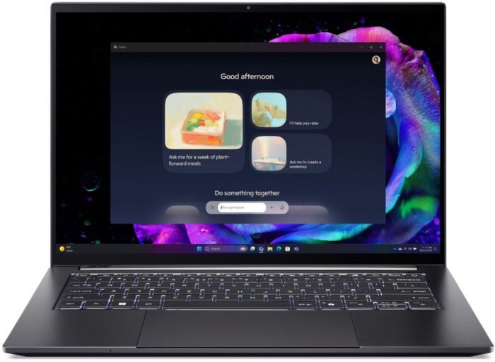 Ноутбук Acer Swift X 14 SFX14-61G 14.5" 2.8K OLED, AMD R7-350, 32GB, F1TB, NVD5050-8, Win11, сірий