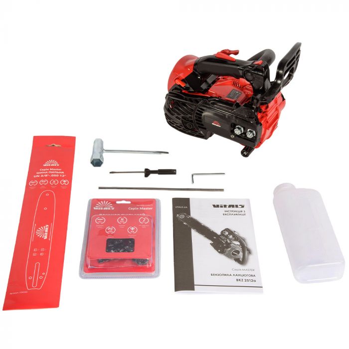 Пила ланцюгова бензинова Vitals Master BKZ 2512a 30см 1.1кВт/1.49л.с. 25.4см3 3кг