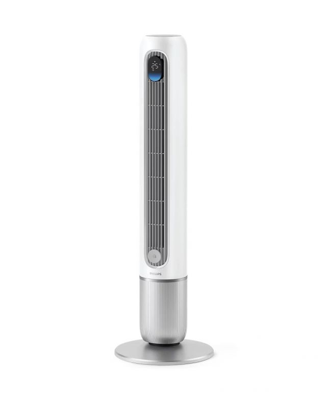 Вентилятор Philips колонний Series 7001, 31Вт, пульп ДУ, режим " Бриз", сенсорний дисплей, таймер, білий
