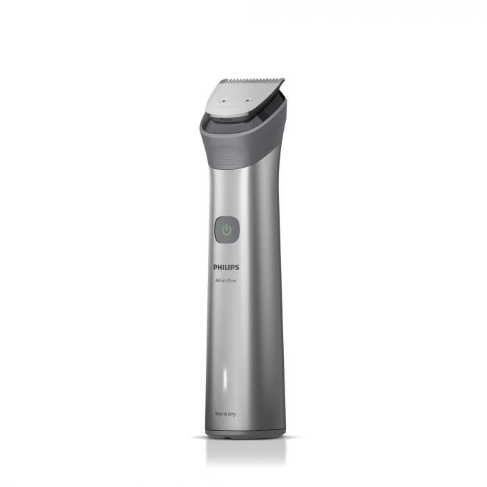 Тример Philips Series 5000, для бороди, голови та тіла, насадок-11, сталь, сірий