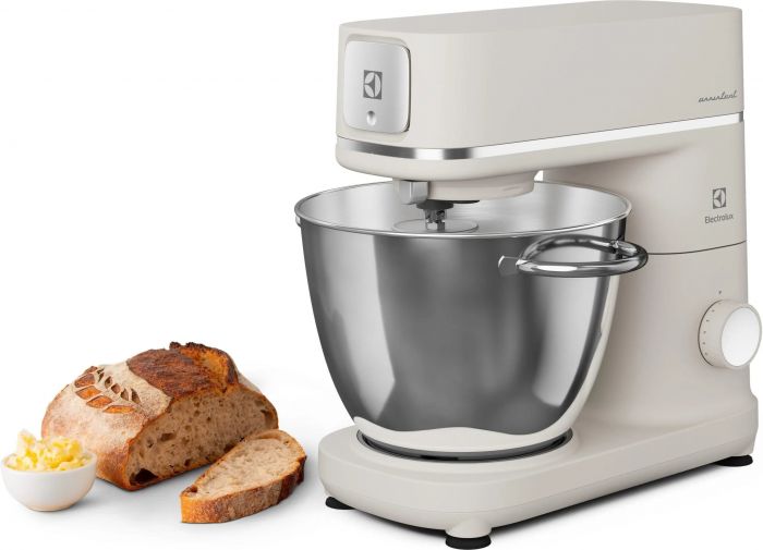 Кухонна машина Electrolux, 1200Вт, чаша-метал, корпус-метал, насадок-4, білий