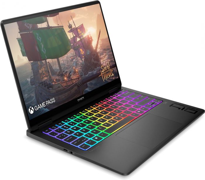 Ноутбук HP OMEN Transcend 14-fb1007ua 14" 3K OLED, Intel U7-255H, 32GB, F1024GB, NVD5060-8, Win11, чорний