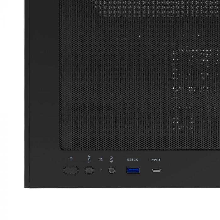 Корпус Zalman P30 Air без БЖ, 1xUSB3.0, 1xUSBType-C, 3x140мм ARGB, VGA 392мм, LCS ready, TG Side Panel, mATX, чорний