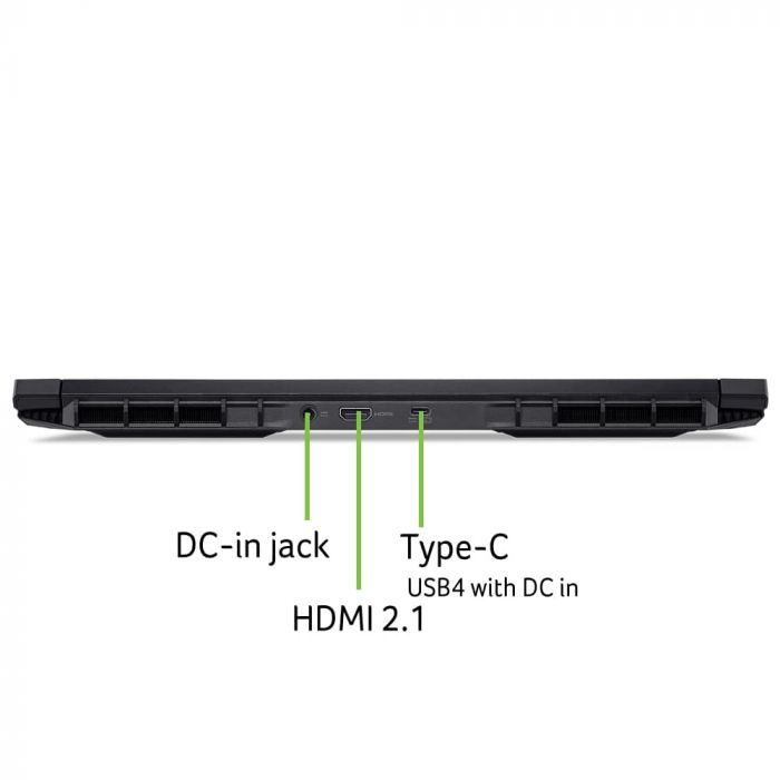 Ноутбук Acer Nitro V 16 ANV16-42 16" WUXGA IPS, AMD R5-240, 16GB, F1TB, NVD5060-8, Lin, чорний