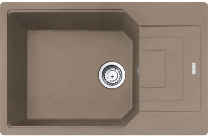 Мийка кухонна Franke Urban, фраграніт, прямокутник, з крилом, 780х500х220мм, чаша - 1, врізна, оборотна, коландер в комплекті, UBG 611-78 XL, миндаль