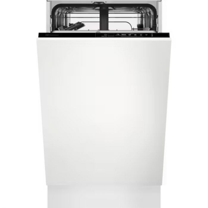Посудомийна машина Electrolux вбудована, 9компл., F, 45см, інвертор, чорний