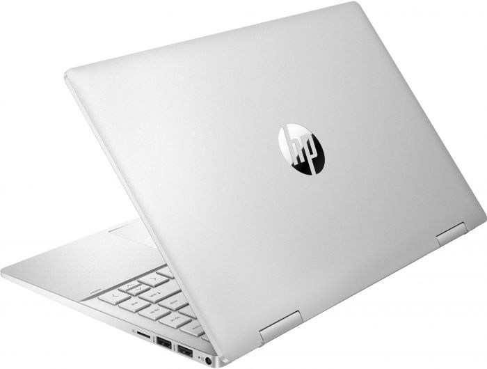 Ноутбук HP Pavilion x360 14-ek2007ua 14" FHD IPS Touch, Intel 3-100U, 8GB, F512GB, UMA, DOS, сріблястий