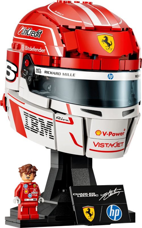 Конструктор LEGO Editions Formula 1 Шолом Шарля Леклера з команди Scuderia Ferrari HP