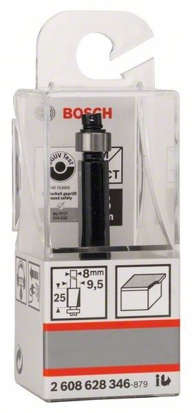 Фреза для вибірки врівень Bosch Professional Std S8 D9.5 L25.4